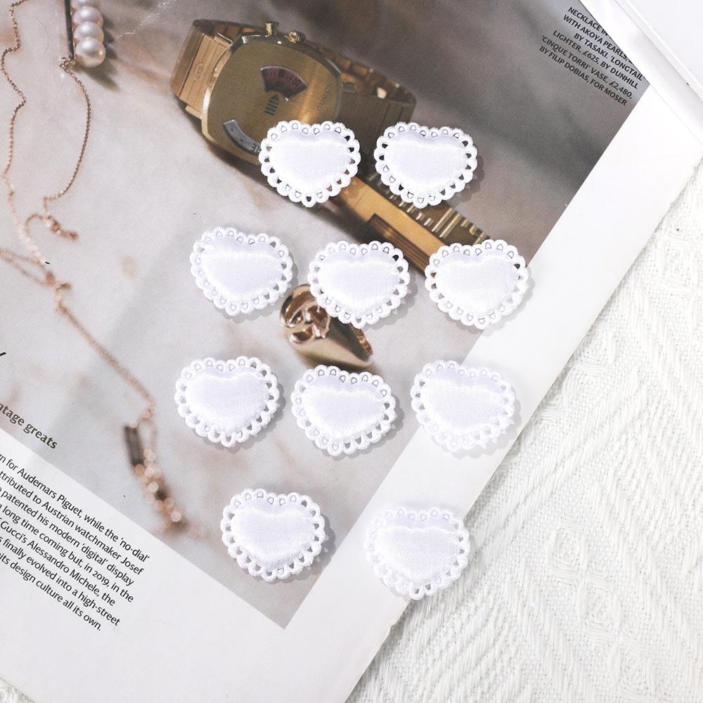10Pcs Card Cover Decoration Accessories Bow Heart Accessory Packaging Material Diy Photocard Holder Accessories