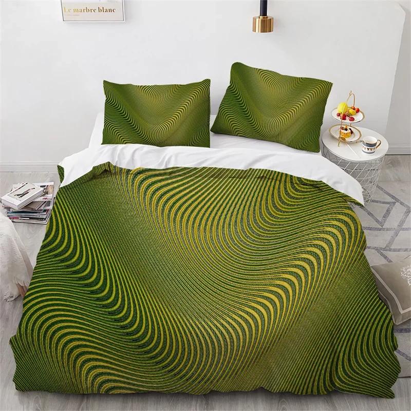 Abstract Geometric Duvet Cover Queen Psychedelic Spiral Swirl Bedding Set Microfiber Quilt Cover For Kids Teen Girls Room Decor