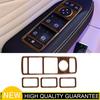 Inner Door Window Switch Lift Cover Trim For Benz C-Class 07-10 Brown Wood Grain
