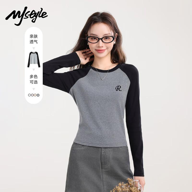 MJ Style Women s Raglan Sleeve Long Sleeve T-shirt S