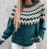 Maglione da Donna in Lavorazione Grossa Jacquard Acrilico Stile Europeo e Americano - Bestseller Autunno/Inverno