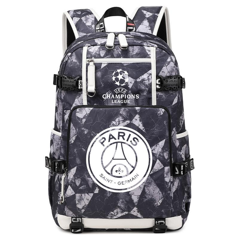 Football Peripheral Printing Usb Charging Port Leisure Travel Mountaineering Bag Large Capacity Go Out Portable Backpack