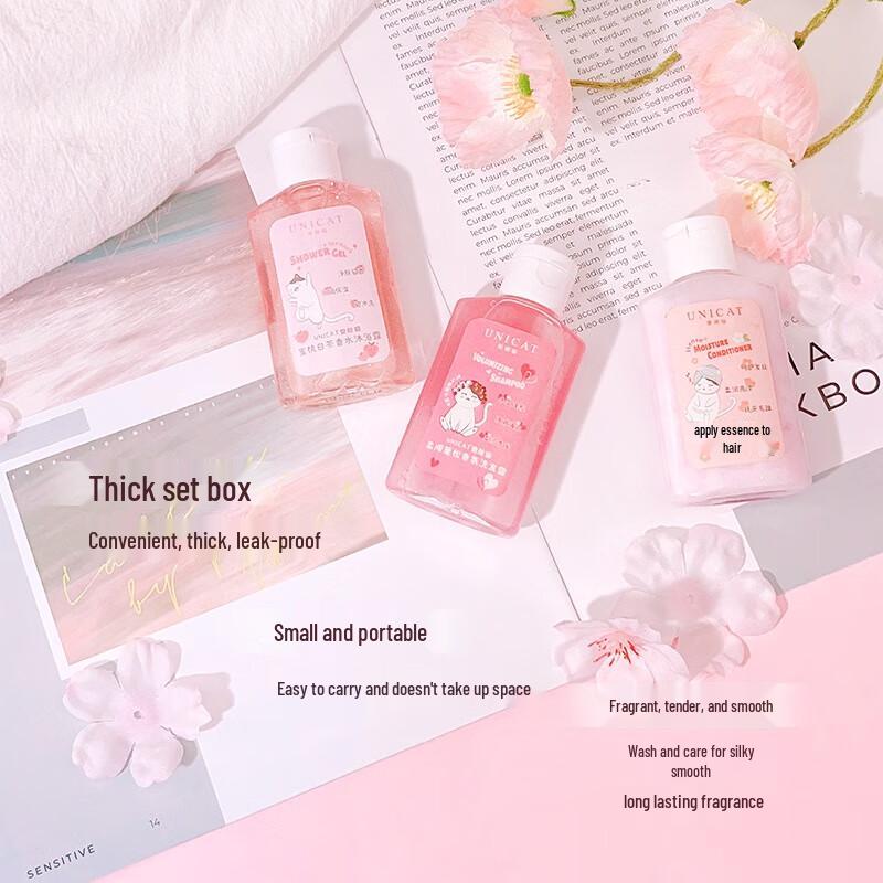 Uni Cat Scented Travel Wash and Care Set