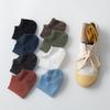 Men's Low-Cut Breathable Cotton Boat Socks - Anti-Drop, Sweat-Absorbent, Solid Color