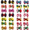 50PCS Pet Dog Grooming Accessories Summer Fruit Puppy Dog Hair Bow Rubber Bands Dog Pet Supplies Yorkshire Hair Accessories