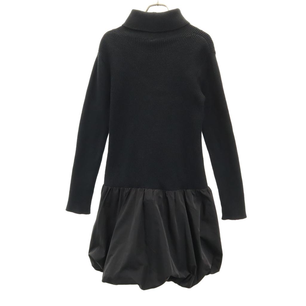 FOXEY NEW YORK Made In Japan Long Sleeve Turtleneck One Piece 40 Black Women Used