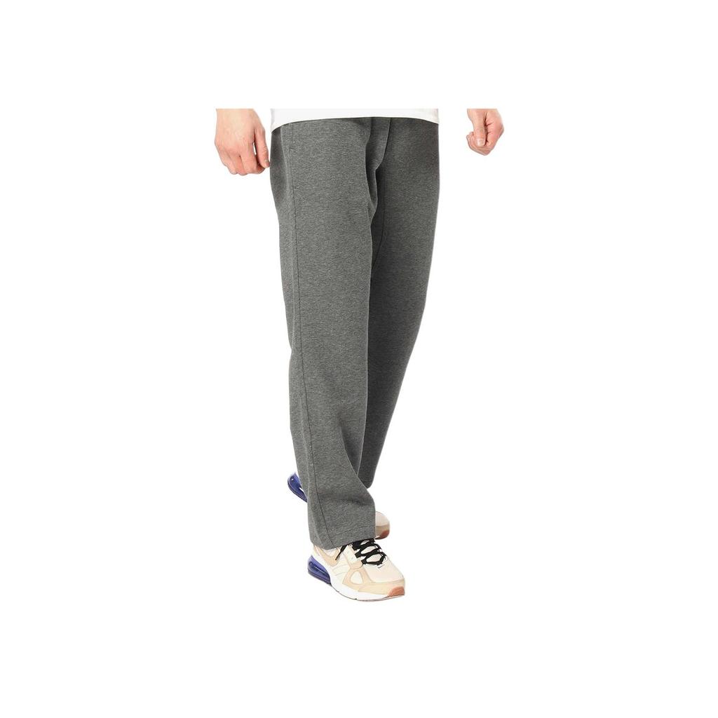 Nike Pánské pletené tepláky s pevným potiskem loga, s fleecovou podšívkou, s rovnými nohavicemi, šedé 623455-063