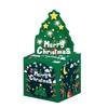 Green Christmas Tree Pattern Paper Box Holiday Celebration Decoration Props