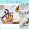 Elegant Korean Style Cross Ribbon Hair Claw Clip For Chic Updos And Hairstyles