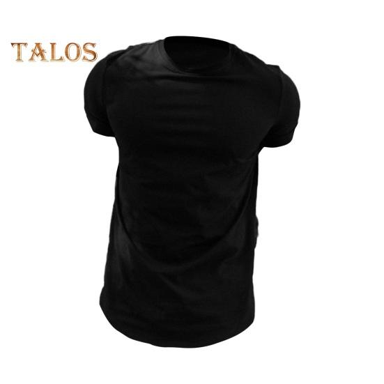 Men Sport Top Round Neck Thin Sweat Absorption Quick-drying Short Sleeve Solid Color Basketball Training Fitness Workout T-shirt