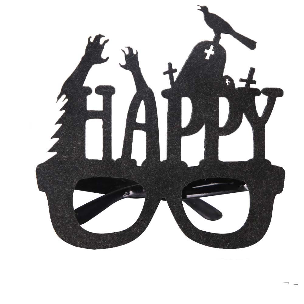 Skull Head Eyeglasses Frames Cobweb Ghost Halloween Decoration Glasses Pumpkin Halloween Dress Up