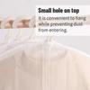 Garment Covers Dustproof Moth Proof Coat Bag With Zip Peva Translucent Dress Cover Waterproof 60 * 140cm White