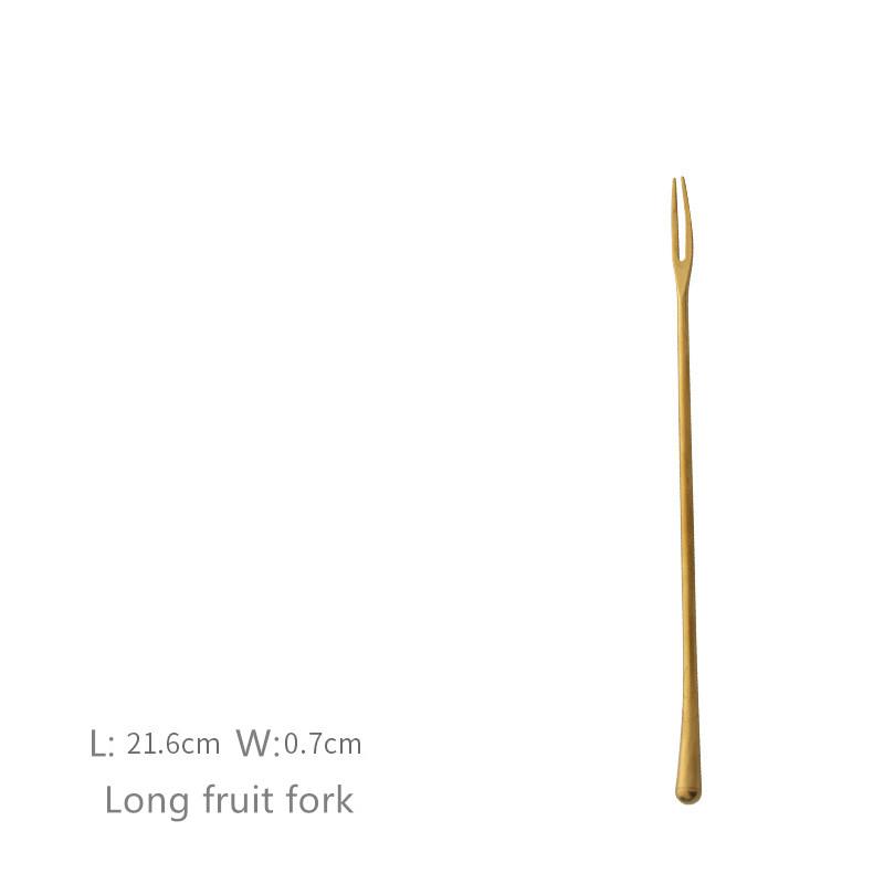 Nerezová ocel 304 Vintage Zlatý Steakový nůž a vidlička Lžíce Japonský styl Stará míchací lžíce Ovocná vidlička Dezertní nůž Vidlička Lžíce