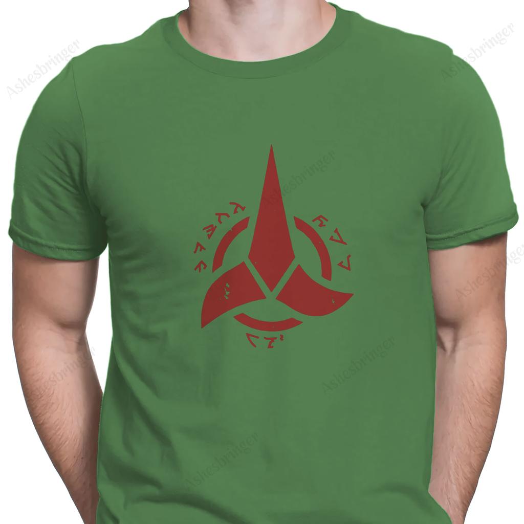 Star Trek Klingon Empire Men's Graphic Crew Neck Tee Street Casual Style Tops for Men and Women