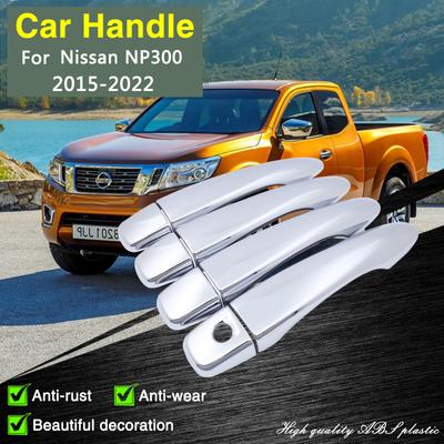 Voor Nissan NP300 Navara D23 2015 ~ 2022 Renault Alaskan Chrome Deurgreep Cover Trim Stickers Auto Styling Decoratie