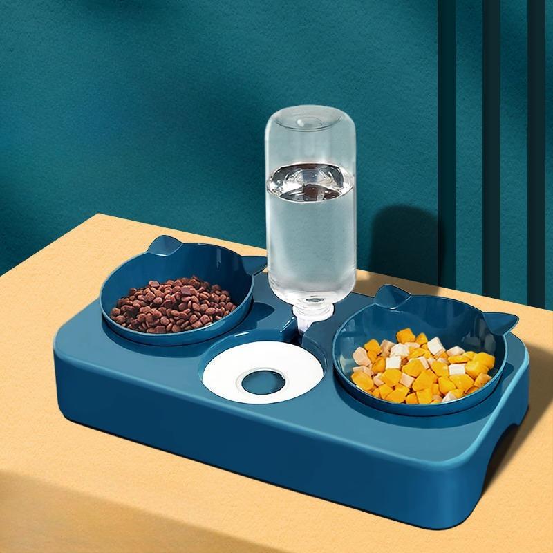 Trois Abreuvoirs Automatiques pour Animaux de Compagnie, Gamelles en Plastique pour Chien, Gamelles Doubles pour Chat, Gamelles pour Nourriture pour Chien, Ustensiles pour Nourriture pour Chat, Fournitures pour Animaux de Compagnie