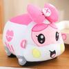 Cute Cartoon Car Plush Toy Kawaii Pink Bow Ambulance BluePolices Car Red Fire Engine Taxi Gift for Boy Birthday Present