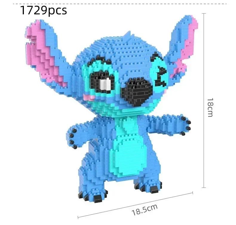 

Stitch Series Guitar, Reading Posture, Assembly of Building Blocks, 3D Model of Adult and Children s Puzzle Toy Gift Collection