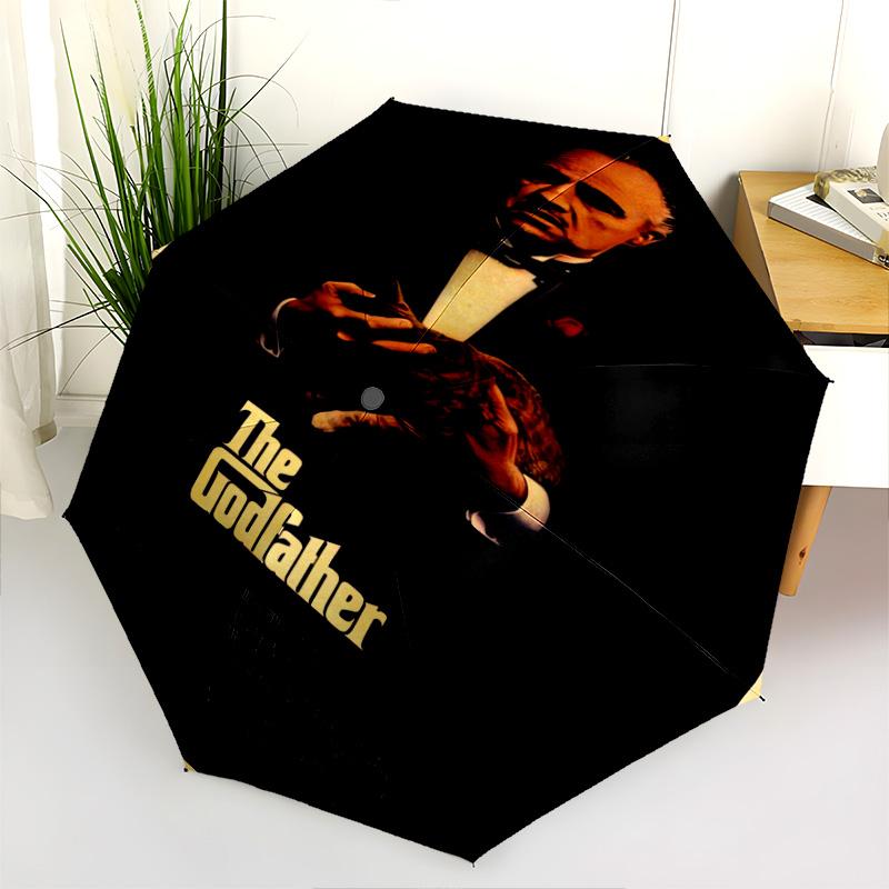 The Godfather: Legacy Power Folding umbrella travel Suitable for all seasons printing outdoor Sun umbrella