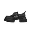 National style small leather shoes thick heel new Chinese embroidered loafers platform shoes women's single shoes women's 2025 spring women's shoe
