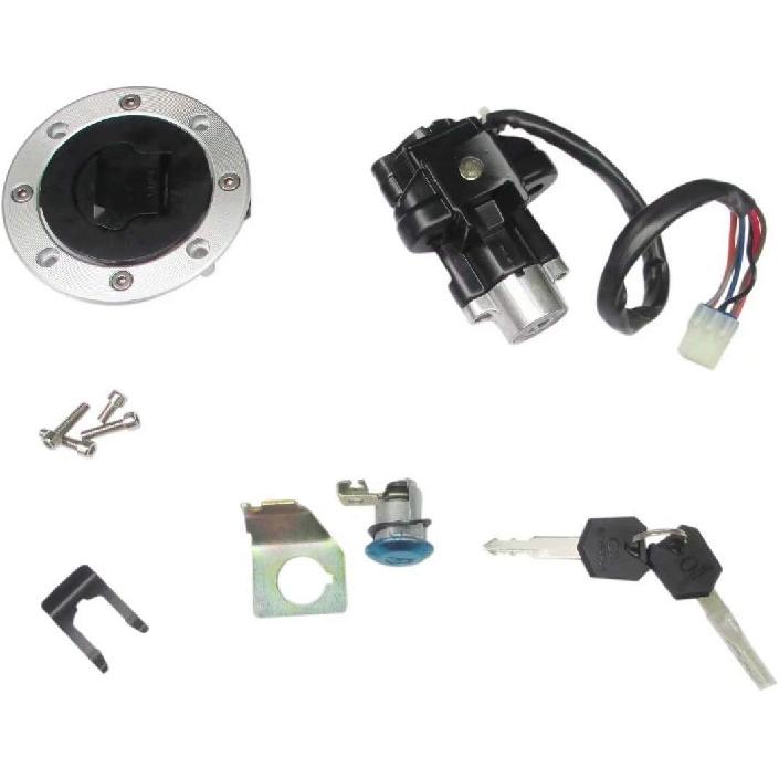 Stacyjka Korek Zbiornika Paliwa Blokada Pasuje do Suzuki GSXR600 750 1000 SV1000 SV650 GSX1250F NOWY