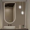 Arched LED Wall-Mounted Smart Bathroom Mirror with Lights