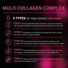 Kollagenkomplex-Kapseln, enthaltend hydrolysierte Fischkollagenpeptide, Verdauungsenzymmischung, GVO-frei.
