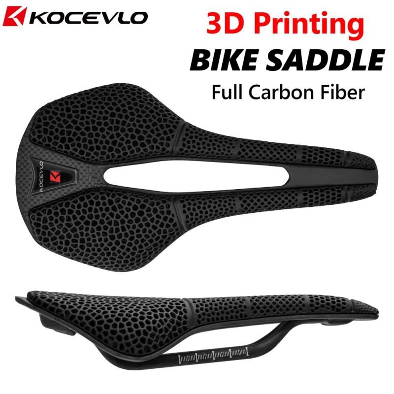 Carbon Fiber 3D Printed Bicycle Saddle Road Mountain Bikes Lightweight Racing Comfort Seat
