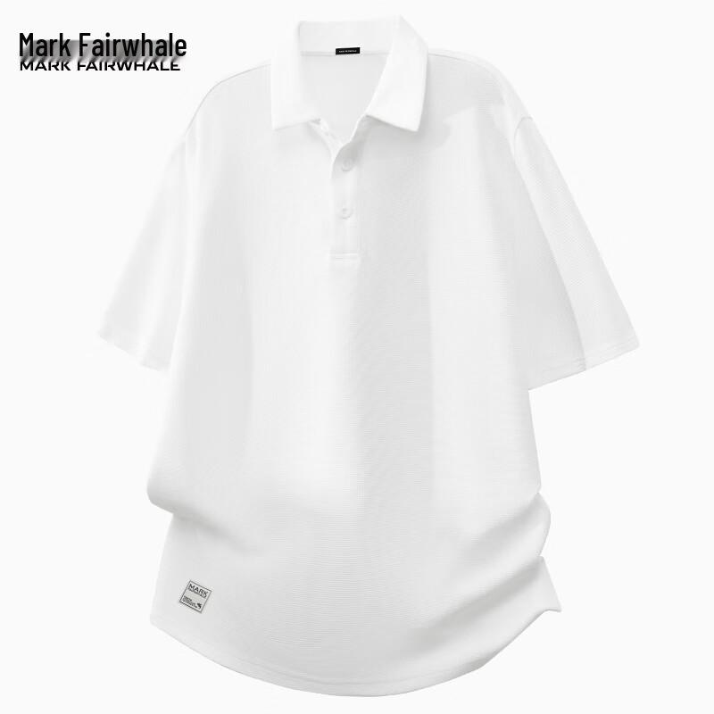 Mark Fairwhale Men's Breathable Waffle Knit Polo Shirt