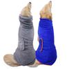 Quick-Dry Pet Hooded Towel Robe Dogs Large Breed Absorbent Coral Fleece Bath Wrap Blue Gray