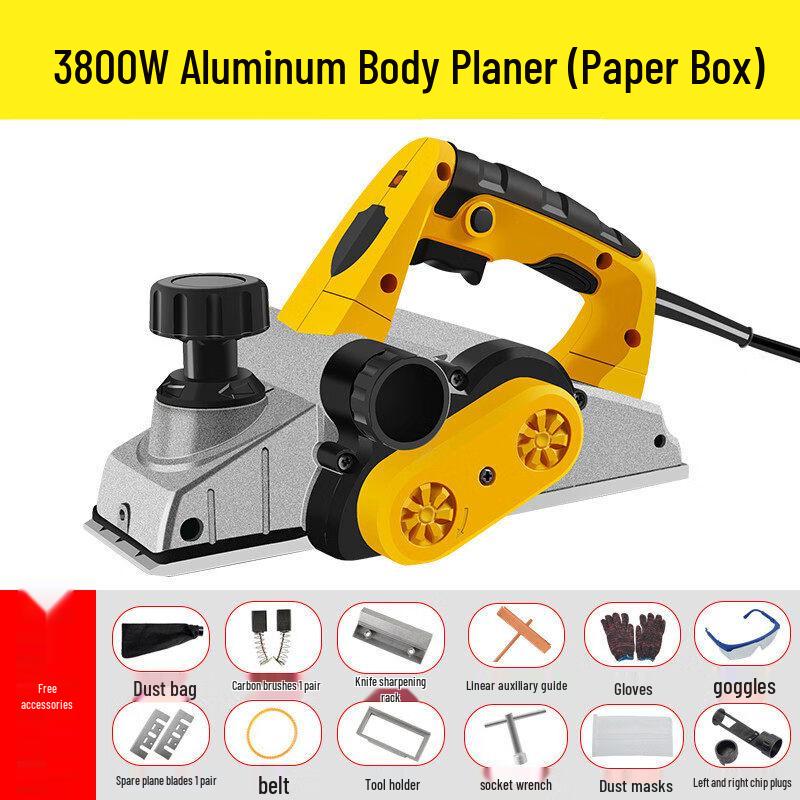 3800W Electric Planer with Dust Collection