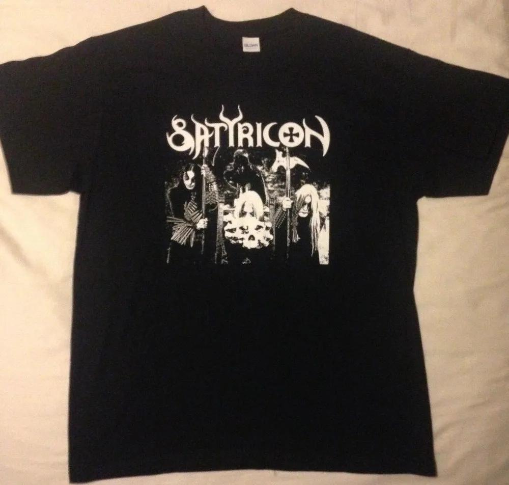 Унисекс хлопковая футболка с коротким рукавом и круглым вырезом Satyricon Nemesis Divina L