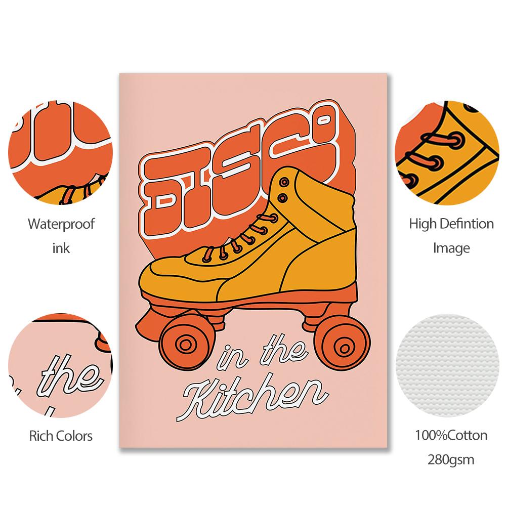 Tecknad Feministisk Fredssymbol Affisch Väggkonst Tryck Regnbåge Sol Linje Citat Kanvasmålning Bild Vild Tiger Barnrum Heminredning