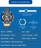 CURREN8329 Sport Watches for Men Blue Top Brand Luxury Military Leather Wrist Watch Man Clock Fashion Chronograph Wristwatch