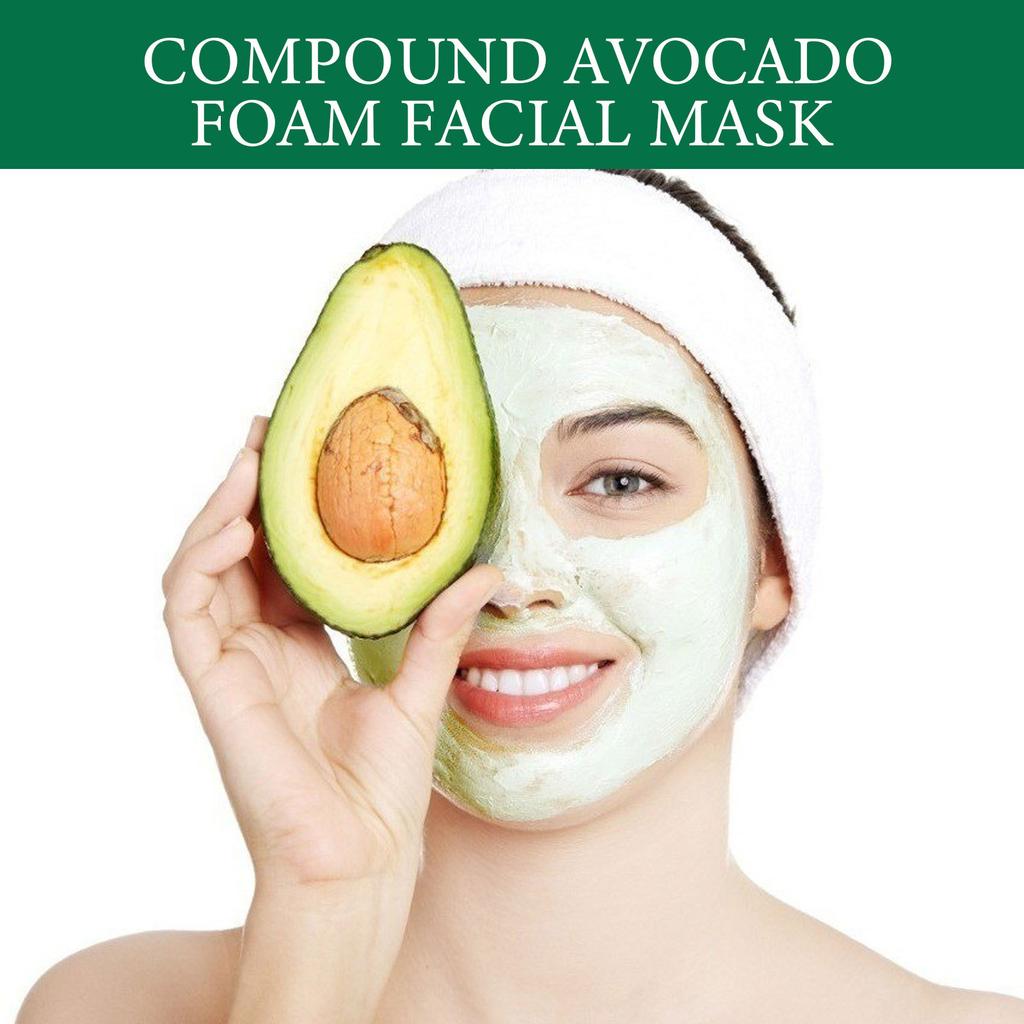 EELHOE  Avocado Foam Mask Oil Control Deep Cleansing Pore Tightening Brightening Foam Mask
