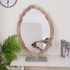 Decorative Mirror Wood Mirrors Modern Large Bedroom Wall Mirror Luxury Elegant Aesthetic Living Room Mirrors Home Decorations