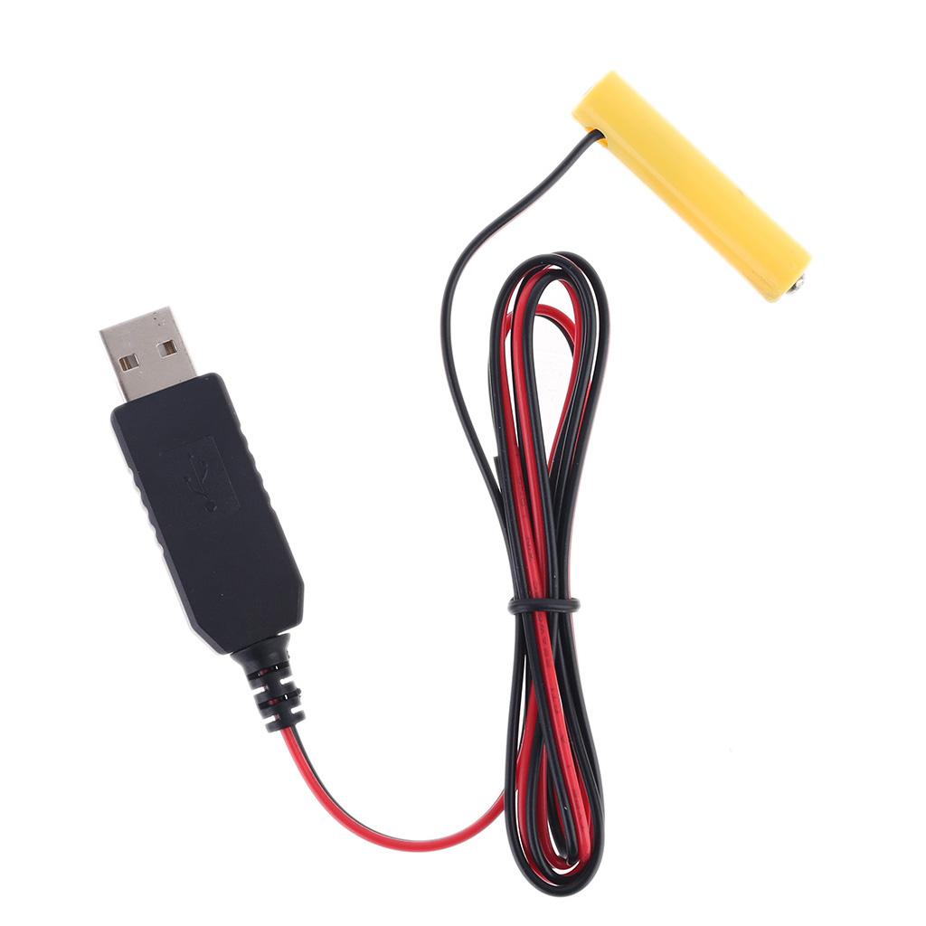 Universal LR03 AAA Battery Eliminator USB Power Supply Cable Replace AAA Battery for Radio Electric Toy Clock LED Strip