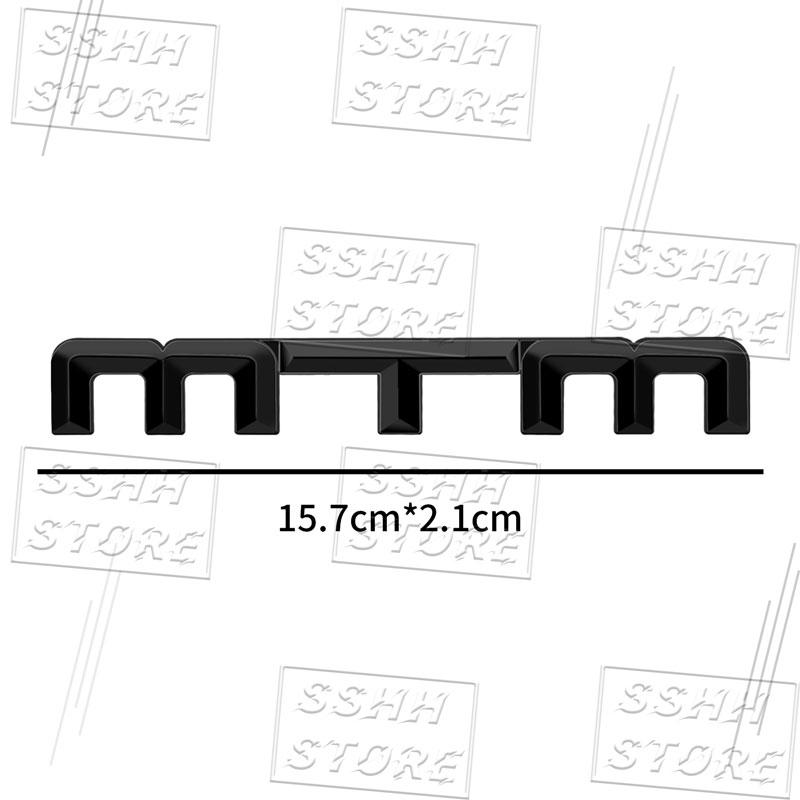 1Pc 3D Metal MTM Logo Front Grille Emblem Sticker For VW Golf Passat Jetta Touareg Tiguan RS5 RS4 RS6 Rear Tail Trunk Bumper Decor