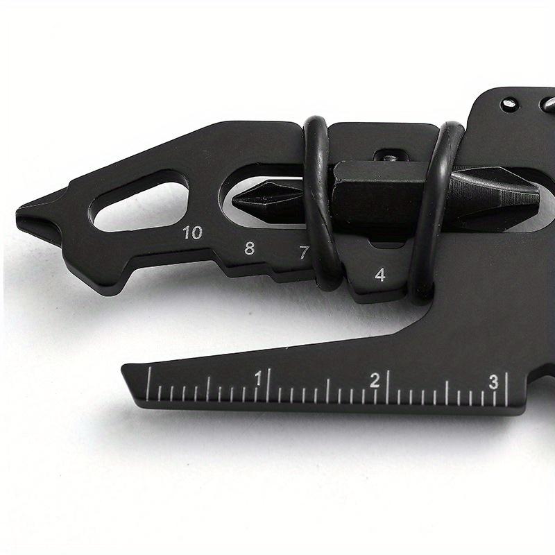 1pc Outdoor Multifunctional Folding Maintenance Tool EDC Portable Bottle Opener Camping Tool Keychain Art Knife