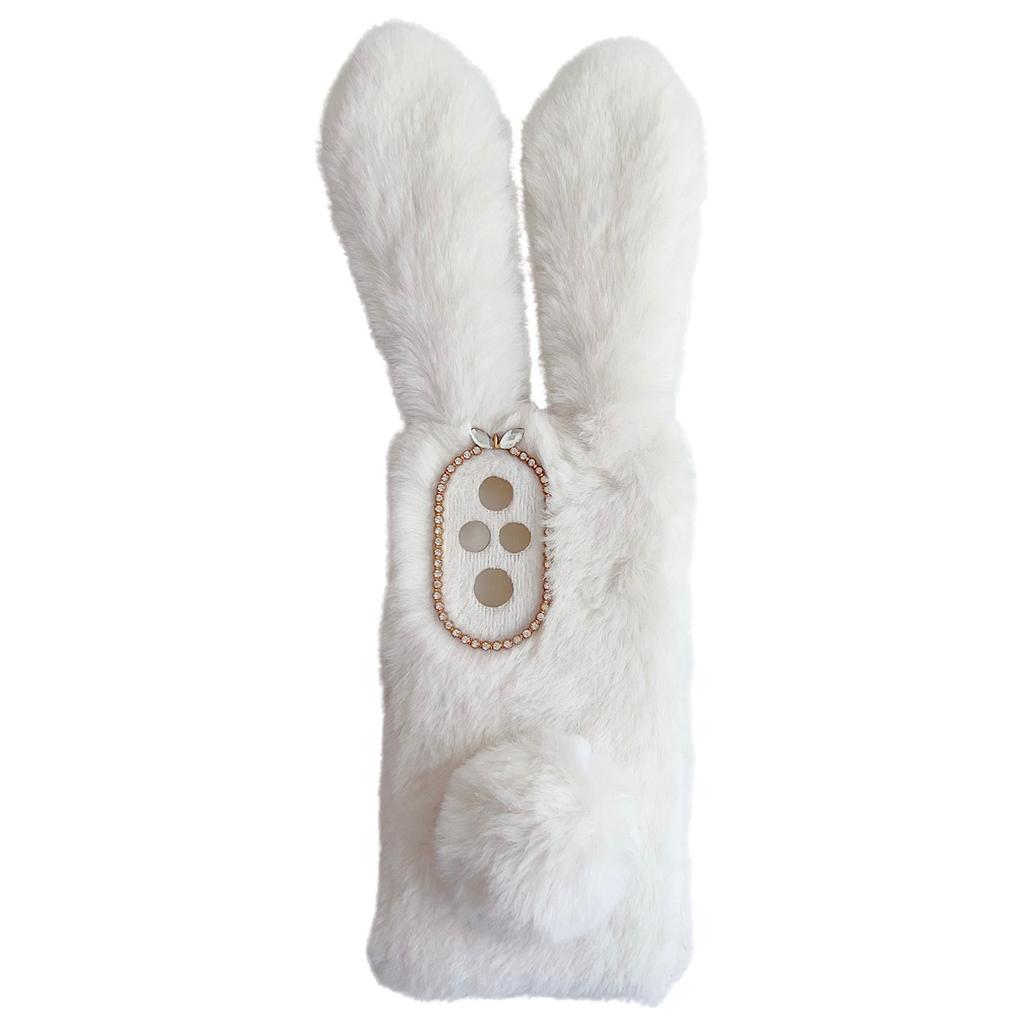 For Honor 200 Pro 5G Case Anti-Drop Bunny Ears Furry Soft TPU Phone Cover