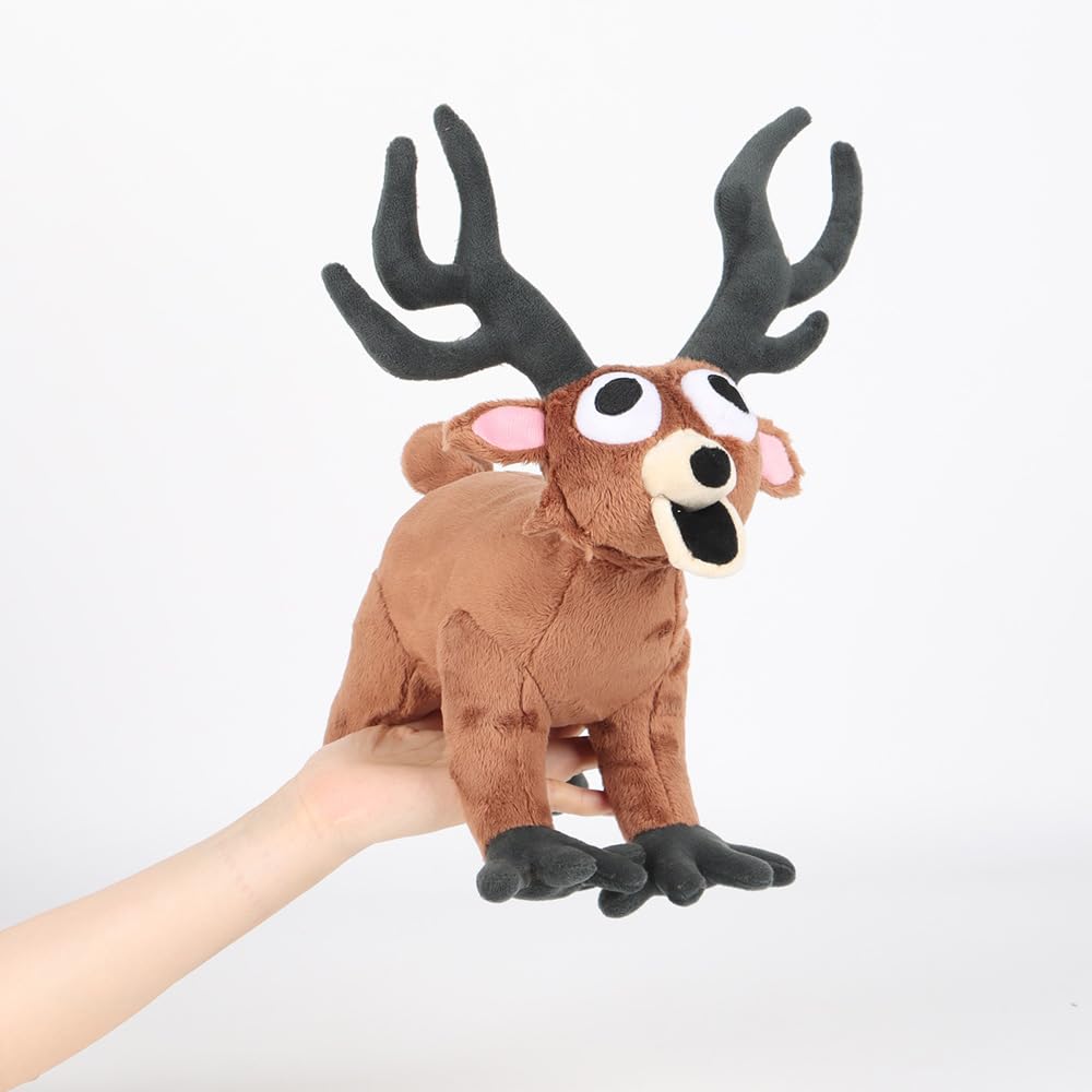 99 Tage zum Überleben Plüschhirsch und Eule Horror-Spiel Cosplay Kindergeschenk Puppen, Merchandise, Flauschig, Weich, Niedlich, Requisite, Halloween, Weihnachten, (B.) [Gebraucht]