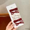 Sweet Polka Dot Hair Clips Cute Design Oval Side Bangs Clips for 6PCS/SET Broken Hair