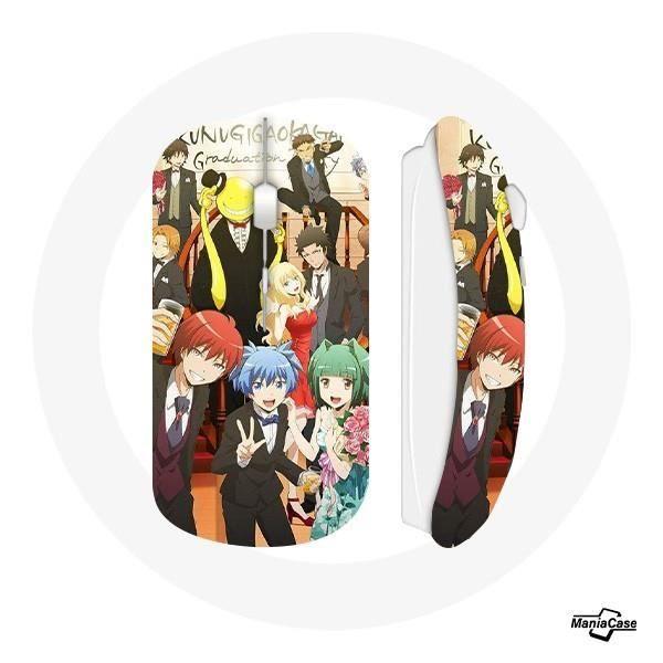 Souris Sans Fil - Assassination Classroom - Personnages - USB Wifi - Compatible Mac et PC - Blanc
