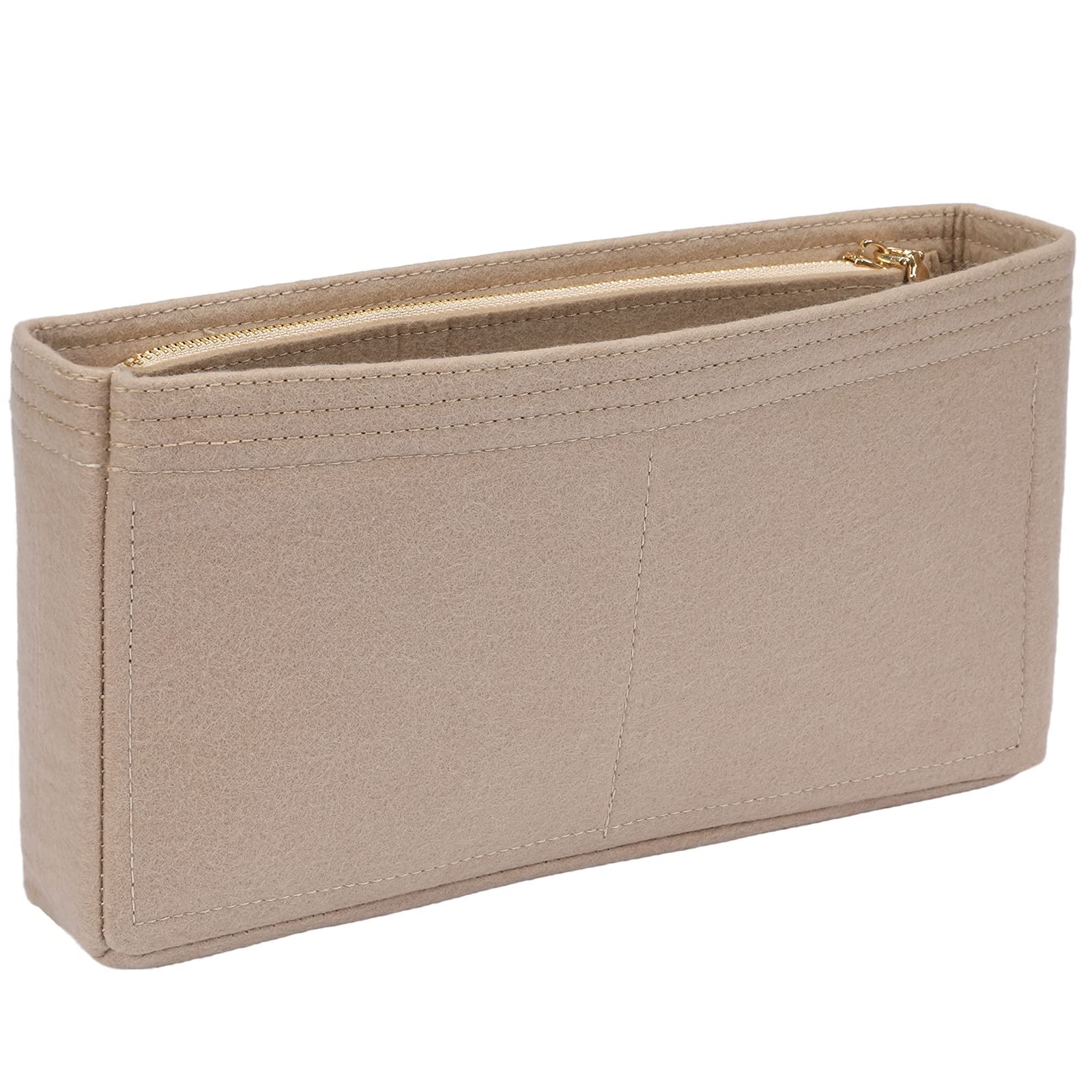 

SHINGONE Горизонтальный войлок Подходит для роскошной маленькой внутренней сумки для женщин и мужчин Сумка-в-сумке, Бежевый, Сумки, На молнии, Размер, Легкий, Организованный, бежевый