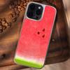 Summer red watermelon is suitable for IPhone17promax mobile phone case 15 matte PC16 creative 13 personality 14 large holes