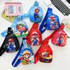 Cartoon Super Mario Bros Pattern Kids Single Shoulder Crossbody Chest Bag Gift