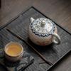 Chinese Style Ru Kiln Ceramic Tea Set Retro Cover Bowl Tea Cup Teapot Personal Tea Cups Bowl Kung Fu Household Teaware Ceremony