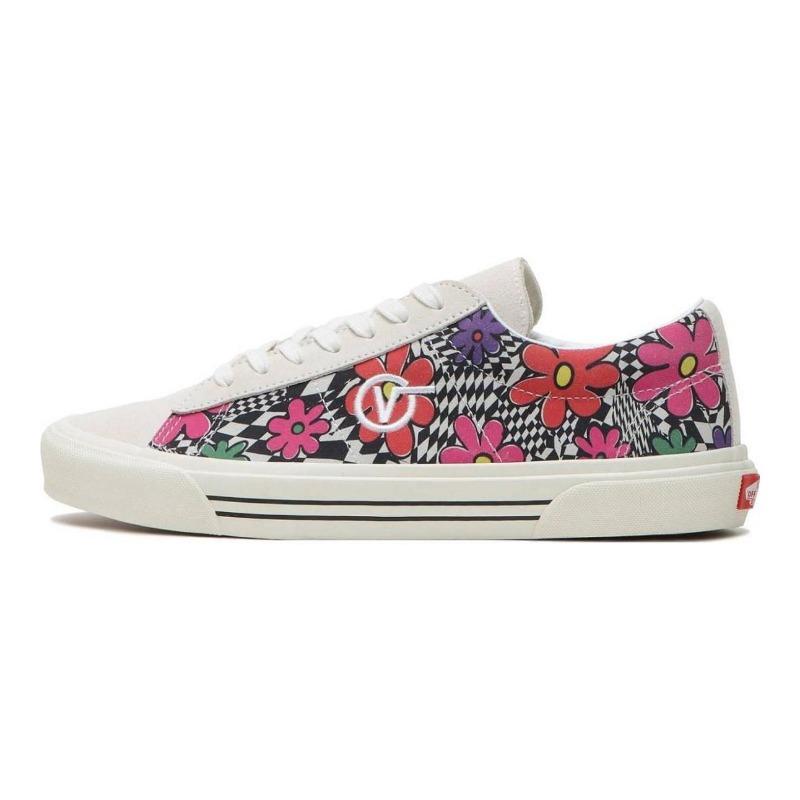Vans Sid Print Low-Top Skate Shoes For Women White Print VN0A54F540G