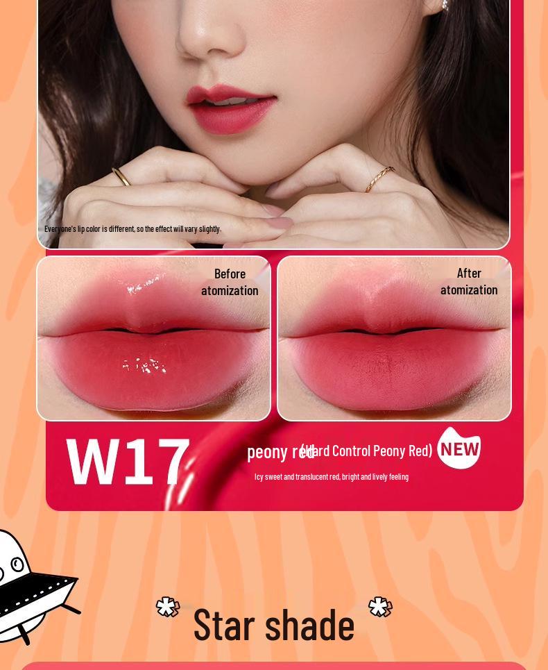 Ukiss Water Lip Dew W12: Moisturizing Lipstick & Lip Gloss for a Natural, Student-Friendly Look