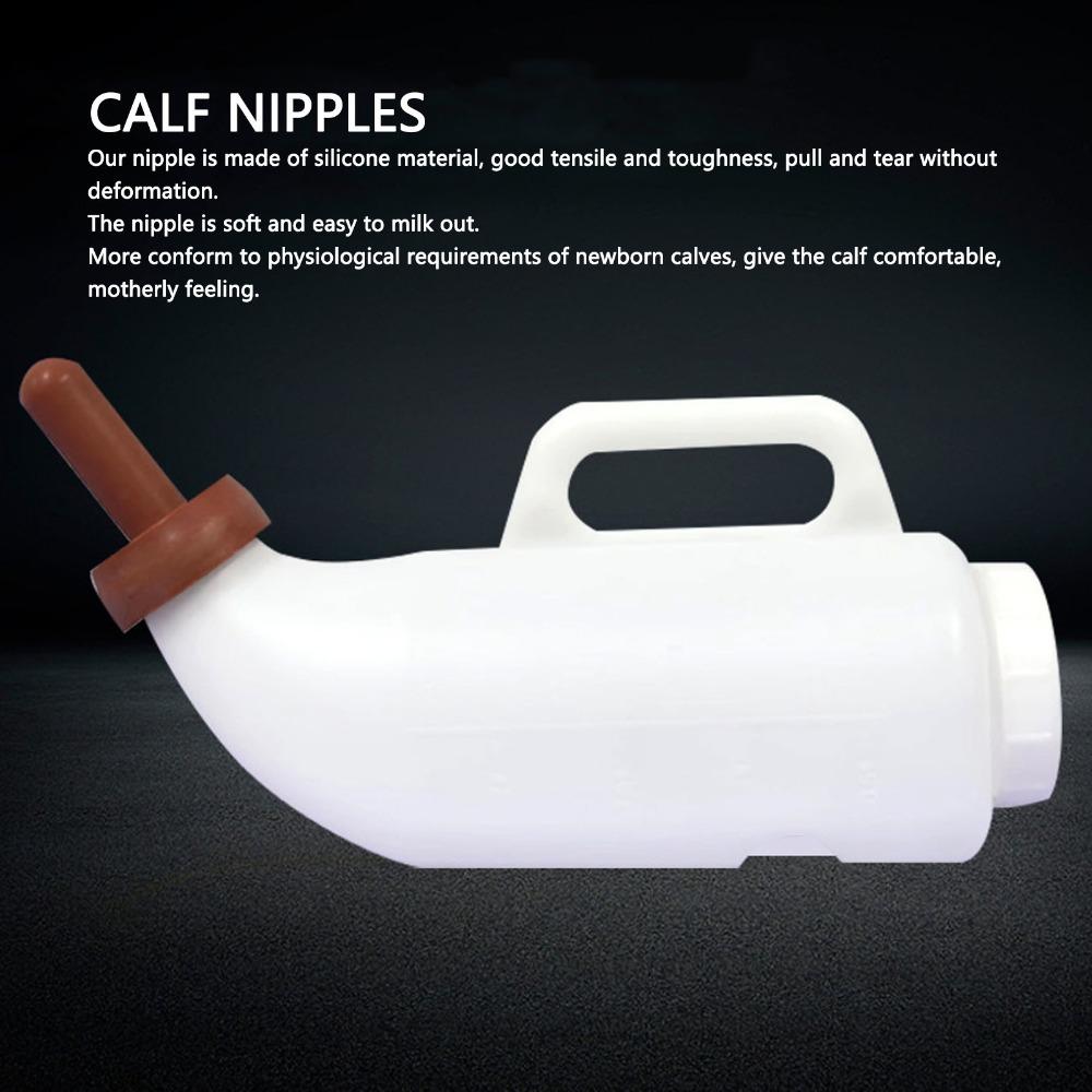 5pcs Soft Nursing Bottle Nipples Wearproof Design Animal Milk Drink Nipples  Farm Use